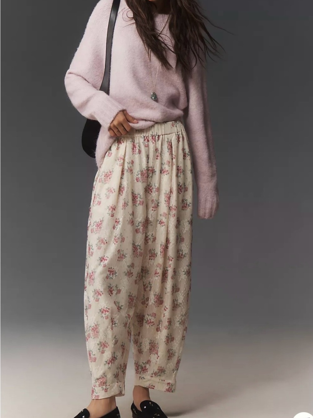 Anthropologie Maeve Floral Lace Balloon Pants